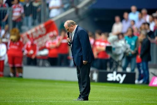 Bewegende Rede: Bayern-Manager Uli Hoeneß.