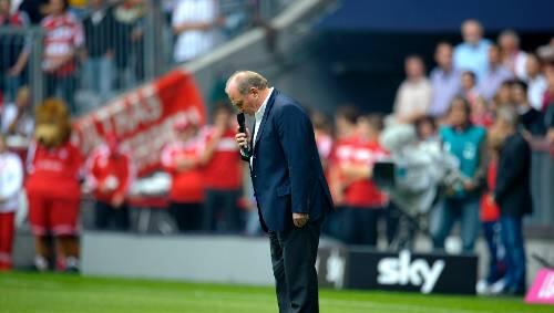 Bewegende Rede: Bayern-Manager Uli Hoeneß. Bewegende Rede: Bayern-Manager Uli Hoeneß.