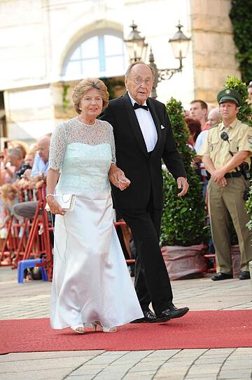 Hans-Dietrich Genscher mit Ehefrau Barbara.
