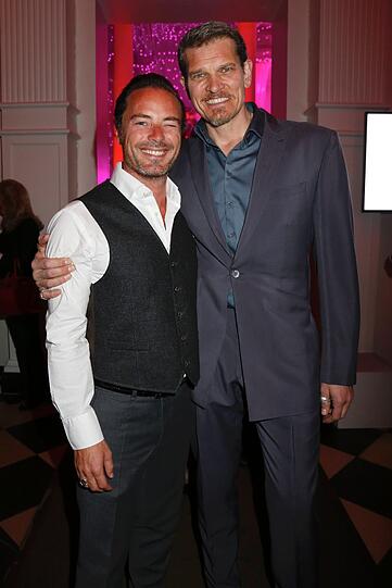 John Friedmann und Götz Otto bei der AMREF Charity Gala "Come fly with us" zugunsten 50 Jahre AMREF FLYING DOCTORS im Rilano No.6 Lenbach Palais in München am 21.03.2014.