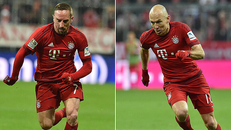 Wollen beim FC Bayern bleiben: Franck Ribéry und Arjen Robben (r.) Wollen beim FC Bayern bleiben: Franck Ribéry und Arjen Robben (r.)