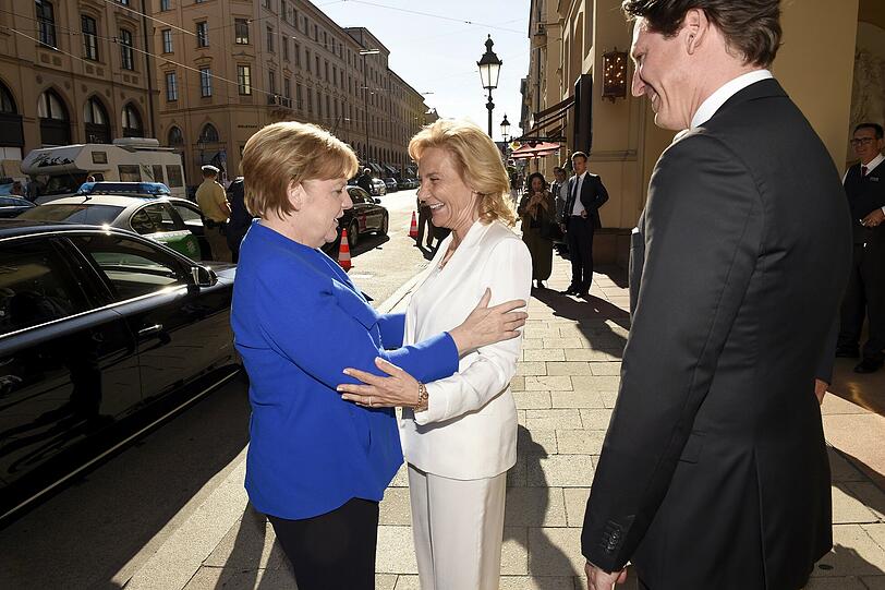 Angela Merkel , Susanne Porsche und Axel Ludwig