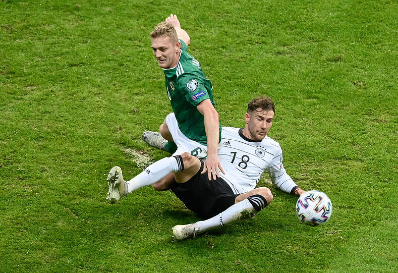 Abräumer und Antreiber in der deutschen Nationalmannschaft: Leon Goretzka (r.).