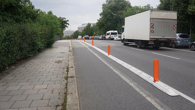 Domagkstraße West: Hier fahren vor allem Autos.