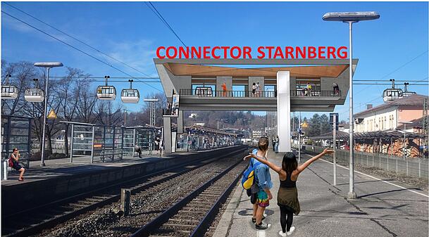 So könnte die Verbindungsstation Connector Starnberg aussehen. So könnte die Verbindungsstation Connector Starnberg aussehen.