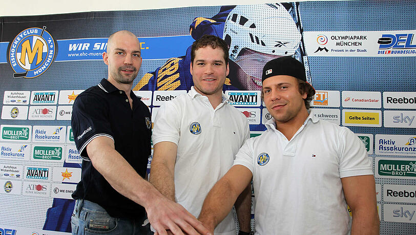 Weiter beim EHC: Johan Ejdepalm, Eric Schneider und Martin Schymainski. Weiter beim EHC: Johan Ejdepalm, Eric Schneider und Martin Schymainski.