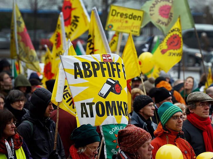 Auch in Göttingen gingen am Samstag zahlreiche Atomkraft-Gegner auf die Straße.