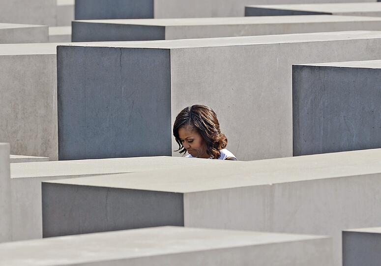 Michelle Obama und ihre Töchter unterwegs in Berlin. Die Bilder.