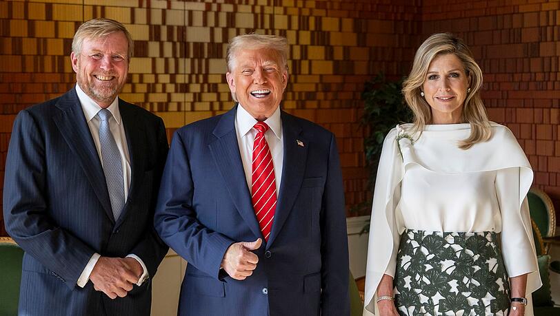 Nach dem gemeinsamen Dinner frühstückte Donald Trump auch mit dem Königspaar.