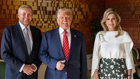 Nach dem gemeinsamen Dinner frühstückte Donald Trump auch mit dem Königspaar.