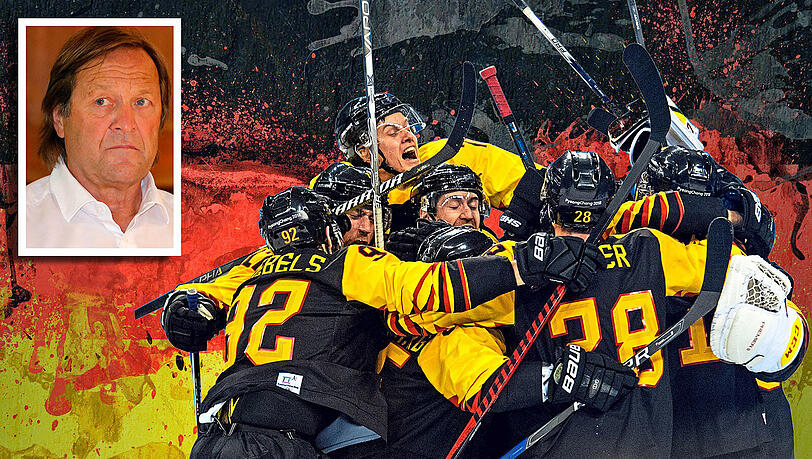 "Man kann der Mannschaft nur jetzt schon gratulieren", sagt Eishockey-Legende Erich Kühnhackl über die DEB-Truppe, die im Halbfinale auf Kanada trifft. "Man kann der Mannschaft nur jetzt schon gratulieren", sagt Eishockey-Legende Erich Kühnhackl über die DEB-Truppe, die im Halbfinale auf Kanada trifft.