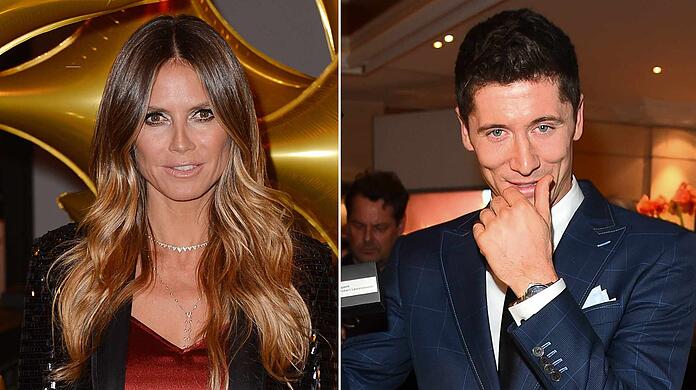 Heidi Klum macht sich eine Verlängerung von Robert Lewandowski beim FC Bayern stark.
