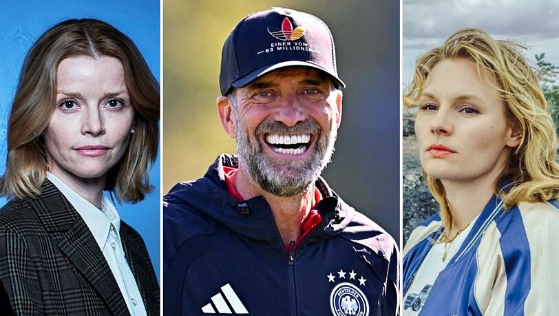 Spannendes Sonntagsprogramm: Kiel-"Tatort" mit Karoline Schuch (11. und 18.10.), UEFA Nations League mit Bundestrainer Jürgen Klopp (27.9.) und der Franken-"Tatort" mit Rosalie Thomass (25.10., r.). Spannendes Sonntagsprogramm: Kiel-"Tatort" mit Karoline Schuch (11. und 18.10.), UEFA Nations League mit Bundestrainer Jürgen Klopp (27.9.) und der Franken-"Tatort" mit Rosalie Thomass (25.10., r.).