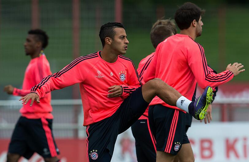 Am Dienstag geht's für die Bayern in der Champions League gegen Zagreb: Die Bilder vom Abschlusstraining!