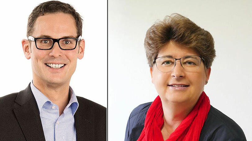Micky Wenngatz (re.) wird für die SPD in Hadern antreten. Andreas Lotte verlor die Abstimmung.