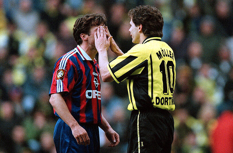 19.4.1997 &ndash; 28. Spieltag, Dortmund-Bayern 1:1: Es geht heiß her. Dortmund wird im Vorjahr Meister, strebt nach der Titelverteidigung. Nach einem Foul von Matthäus an Möller, beschwert sich dieser. Das Bild von Matthäus Aktion der &bdquo;Heulsuse Möller&ldquo; geht um die Welt.