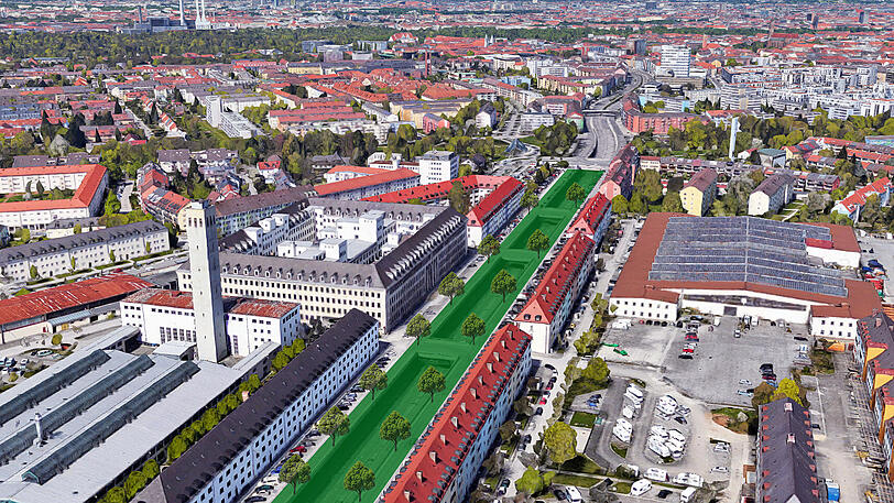 Der McGraw-Graben soll nach dem Willen der CSU überdeckelt werden.