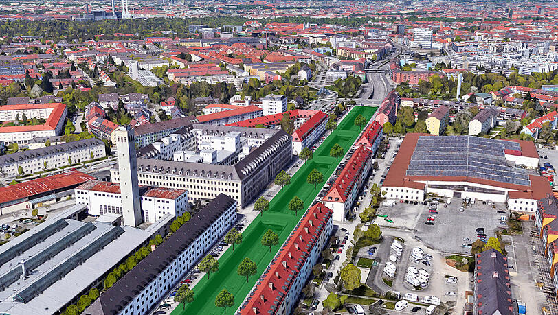 Der McGraw-Graben soll nach dem Willen der CSU überdeckelt werden. Der McGraw-Graben soll nach dem Willen der CSU überdeckelt werden.