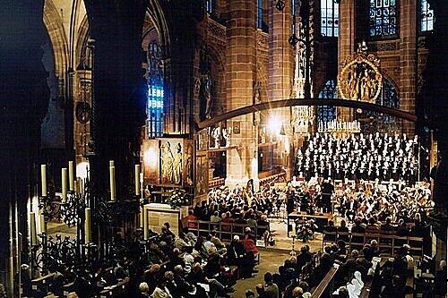 Die Lorenzkirche ist wieder ein Mittelpunkt bei den Konzerten der Internationalen Orgelwoche in Nürnberg.