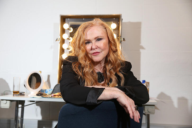 Carol Decker (T'Pau) hinter der Bühne...