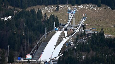 Die Schattenbergschanze von Oberstdorf.