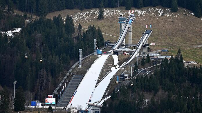 Die Schattenbergschanze von Oberstdorf.