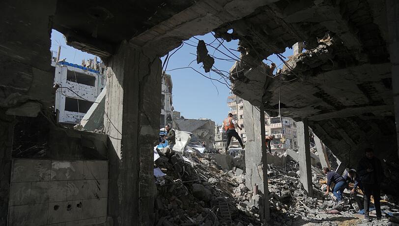 Zerst&ouml;rte H&auml;user im Gazastreifen. (Archivbild)