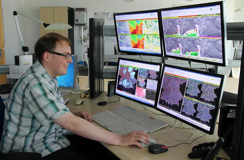 Süddeutschland, betrachtet mit Wettermodellen: &bdquo;Es bleibt sehr warm und schön&ldquo;, verspricht Meteorologe Florian Bilgeri. Bis zum Unwetter in der Nacht auf Mittwoch.