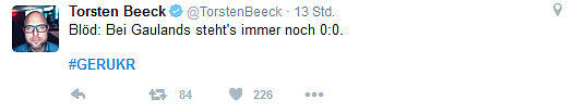 Jedoch stand es nicht bei jedem Haushalt in Deutschland nach dem Mustafi-Tor 1:0 für das DFB-Team.