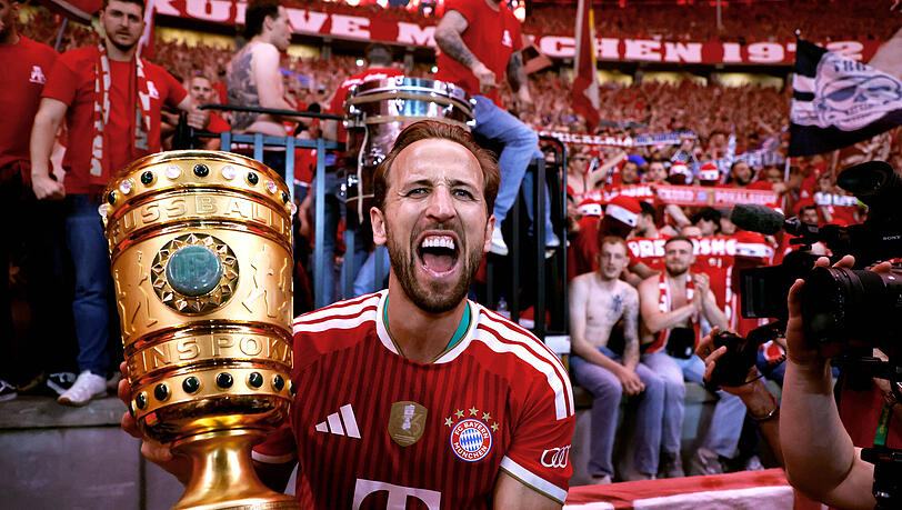 Gewann am Samstagabend sein erstes Finale: Harry Kane. Gewann am Samstagabend sein erstes Finale: Harry Kane.