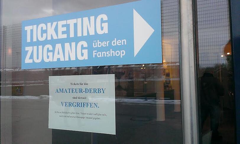 Nichts geht mehr. Zwei Tage nach Beginn des Vorverkaufs gibt es keine Tickets mehr für das Amateur-Derby beim TSV 1860.