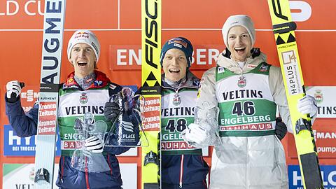 Podium ohne Deutsche: Die Österreicher Hörl und Tschofenig glänzen im Weltcup.