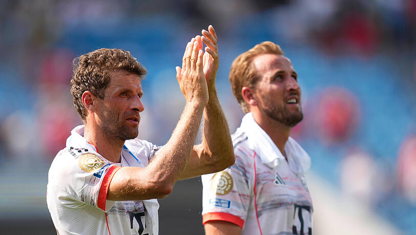 Thomas Müller macht sich aktuell keine Sorgen um die Leistung des FC Bayern. Thomas Müller macht sich aktuell keine Sorgen um die Leistung des FC Bayern.