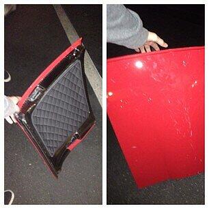 Jameson Witty postet das gestohlene Wrack-Teil des Porsche auf Instagram, in dem Paul Walker ums Leben kam.