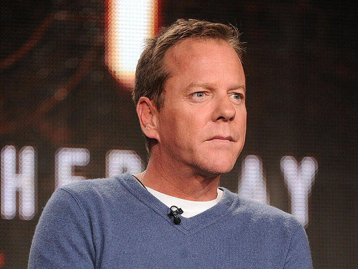 Kiefer Sutherland auf einer Pressekonferenz zu "24: Live Another Day"