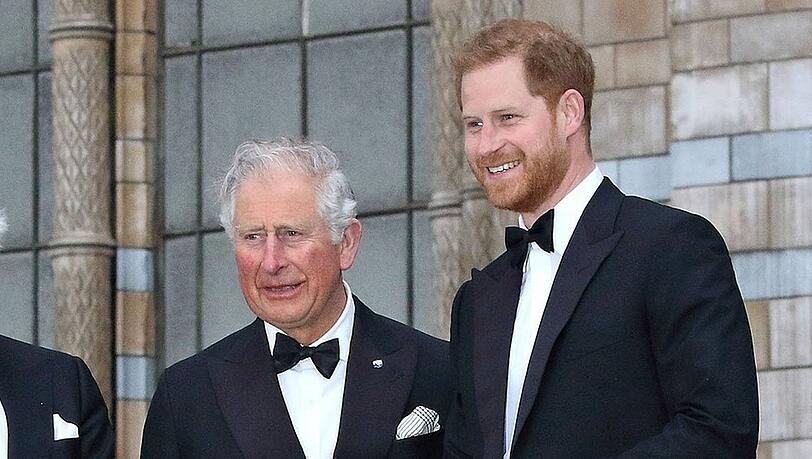 Wird König Charles III. (l.) einen Anruf von seinem Sohn Prinz Harry erhalten?