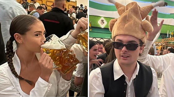 Leni Klum und Freund Aris auf dem Oktoberfest in München