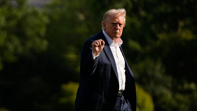 Trump blickt zuversichtlich auf die aktuellen Verhandlungen zu einem Ende des Gaza-Kriegs.