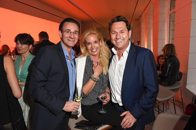 Andreas Melcher mit Ehemann Michael Link und Christina (Tina) Brugger
