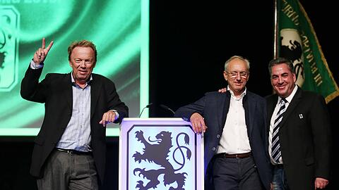 Neues Präsidium: Peter Cassalette, Hans Sitzberger und Peter Helfer wurden von den 1860-Mitgliedern bestätigt.