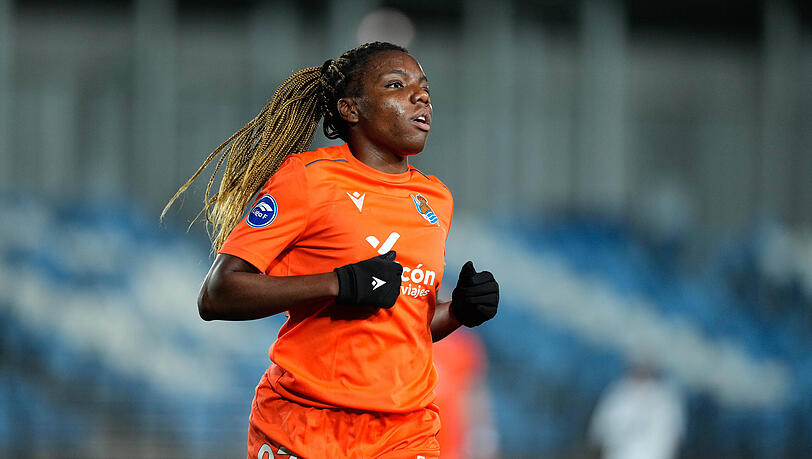 Edna Imade l&auml;uft aktuell f&uuml;r Real Sociedad San Sebastian auf.