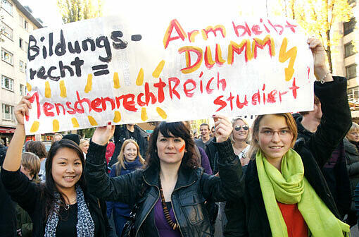 Studenten demonstrieren seit Jahren gegen die Studiengebühren. Inzwischen wurden ausreichend Unterschriften für ein Volksbegehren gesammelt.