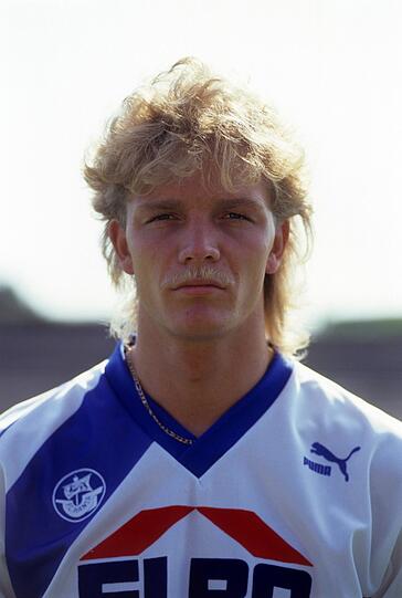 Auch Olaf Bodden (1994-1998 bei Sechzig) trug einst einen Schnurrbart - hier im Trikot von Hansa Rostock.