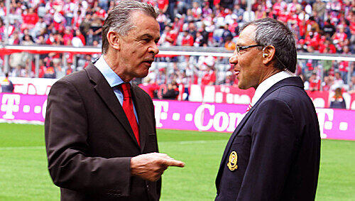 Heute treffen sie in der Allianz Arena aufeinander – und mit ihnen auch unterschiedliche Philosophien: Bayerns Ottmar Hitzfeld und Wolfsburgs Felix Magath. Heute treffen sie in der Allianz Arena aufeinander – und mit ihnen auch unterschiedliche Philosophien: Bayerns Ottmar Hitzfeld und Wolfsburgs Felix Magath.