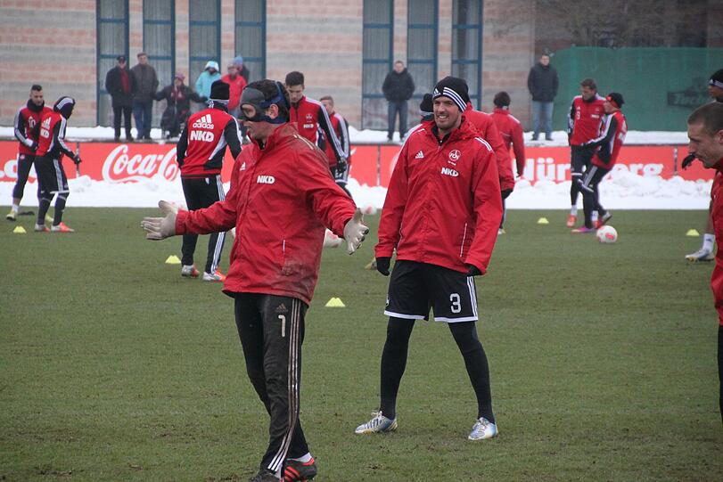 Konnten beide wieder mittrainieren: Raphael Schäfer (l.) und Per Nilsson.