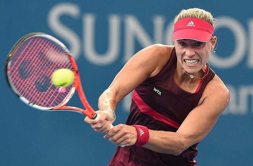 Nach dem ersten Satz ging's bergab. Angelique Kerber scheiterte in Brisbane an der Ukrainerin Jelina Switolina mit 6:4, 5:7, 3:6.