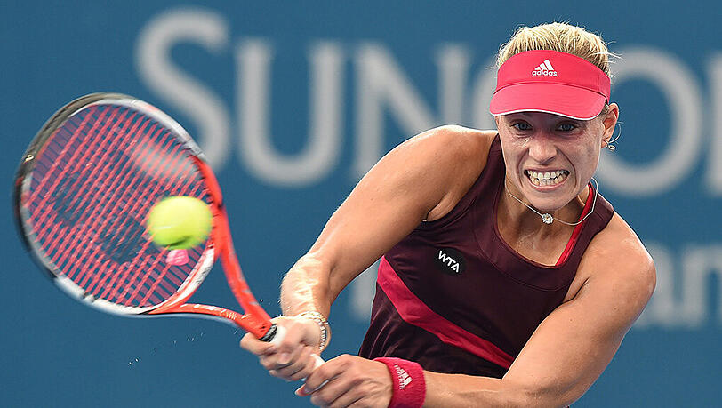 Nach dem ersten Satz ging's bergab. Angelique Kerber scheiterte in Brisbane an der Ukrainerin Jelina Switolina mit 6:4, 5:7, 3:6. Nach dem ersten Satz ging's bergab. Angelique Kerber scheiterte in Brisbane an der Ukrainerin Jelina Switolina mit 6:4, 5:7, 3:6.
