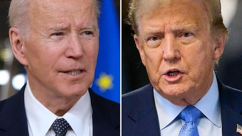 US-Präsident Joe Biden und sein Herausforderer Donald Trump werden sich vor der Präsidentschaftswahl in zwei TV-Duellen begegnen.