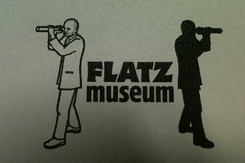 Das Museums-Logo von Flatz für sein Museum in Dornbirn.