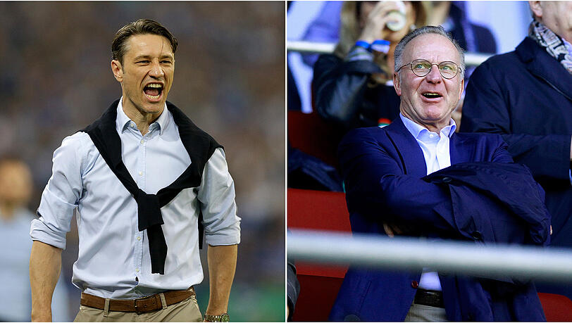 Arbeiten ab Sommer zusammen: Bayern-Boss Karl-Heinz Rummenigge (l.) und der künftige Trainer Niko Kovac. Arbeiten ab Sommer zusammen: Bayern-Boss Karl-Heinz Rummenigge (l.) und der künftige Trainer Niko Kovac.